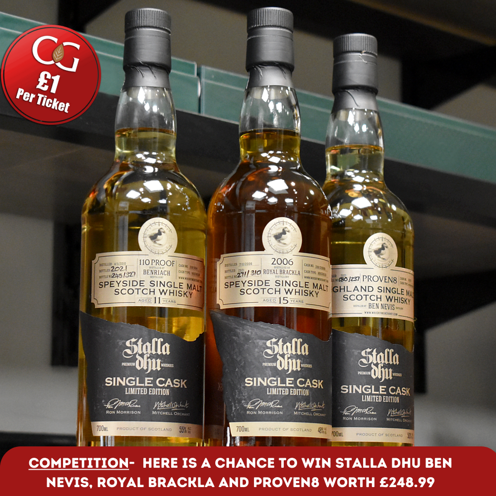 November 2022 Competition Winner - Stalla Dhu Single Cask Strength Series Set of 3 - 70cl 43%